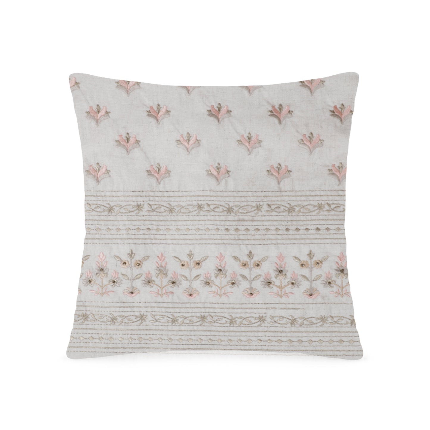 Linen Parampara Cushion Cover (Off White)