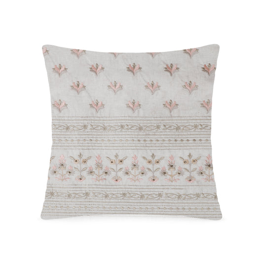 Linen Parampara Cushion Cover (Off White)