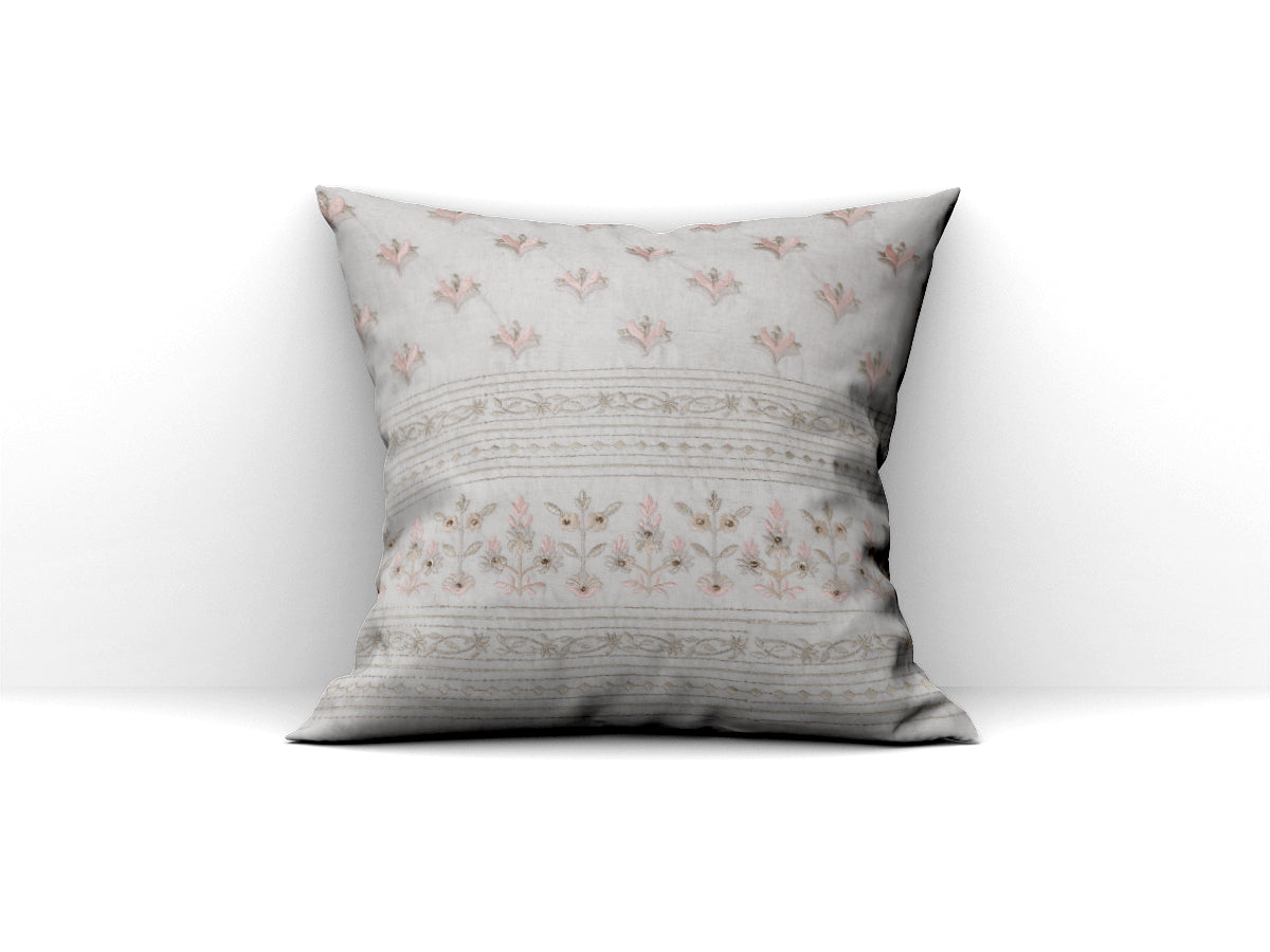 Linen Parampara Cushion Cover (Off White)