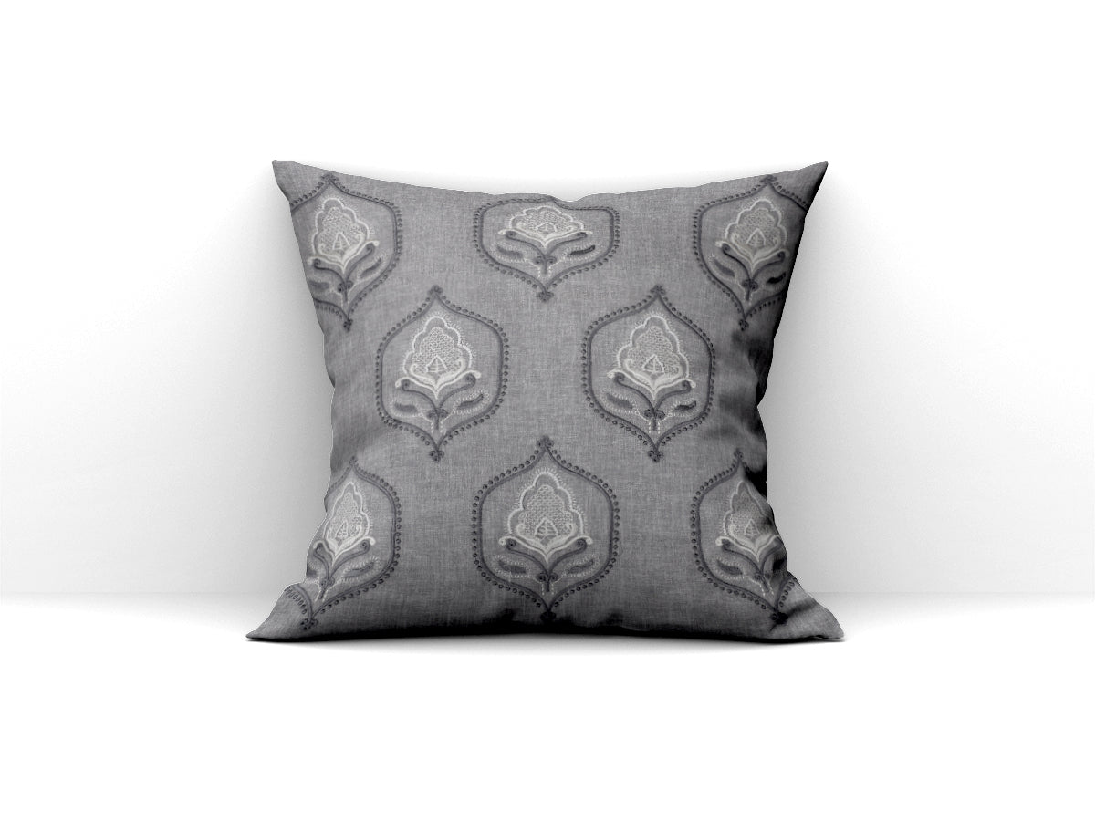 Linen Goofy Cushion Covers (Grey)
