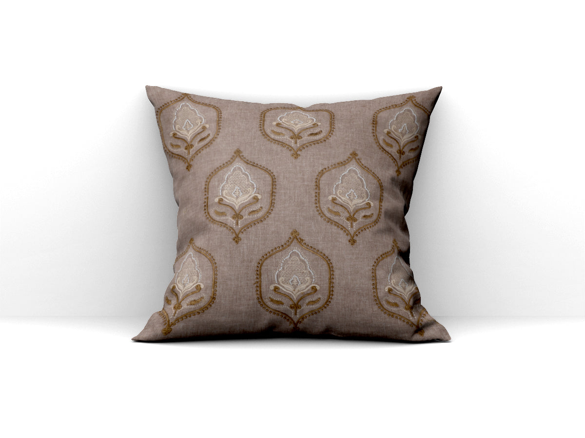 Linen Goofy Cushion Covers (Dusty Brown)