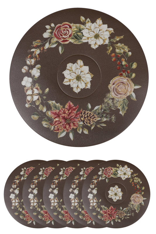 Magnum Coaster Cut Series (Brown) set of 6