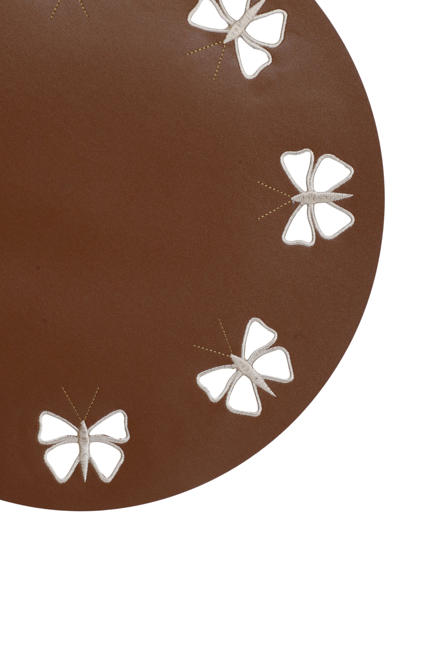 Embroidered Butterfly Series (Brown) Set of 6