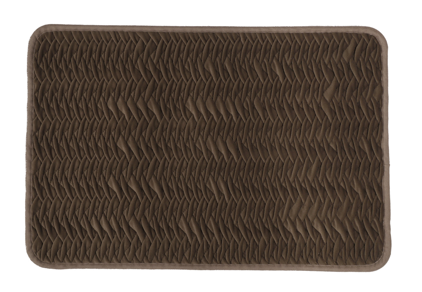 Sculpted Luxe Door Mat — Dark Chocolate