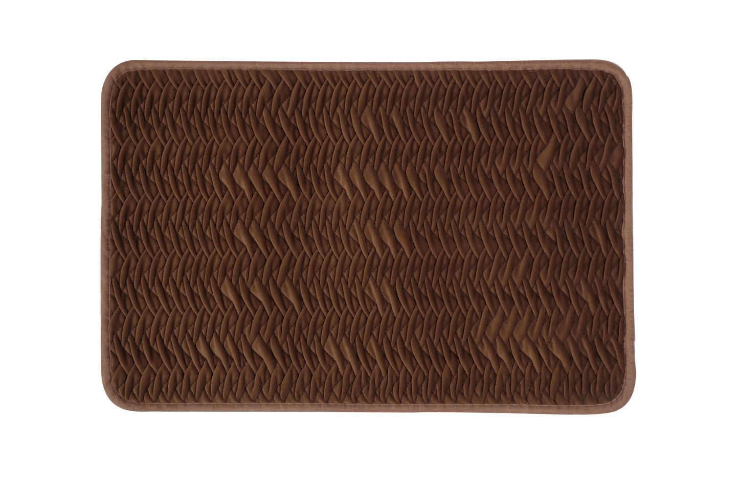 Woven Opulence Entrance Mat — Espresso Brown