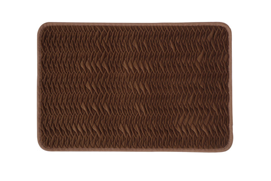 Woven Opulence Entrance Mat — Espresso Brown