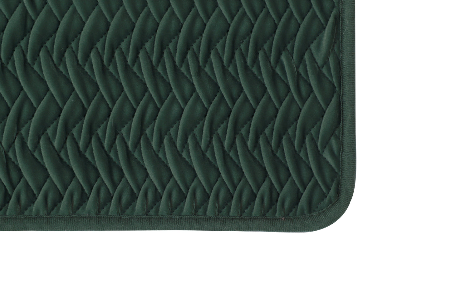 Heritage Weave Door Mat — Dark Forest