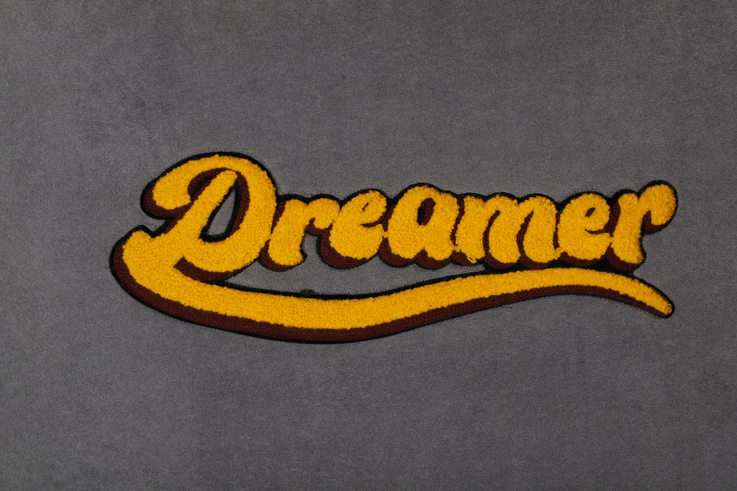 Dreamer Script Door Mat — Slate Gold