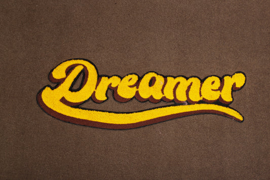 Dreamer Script Door Mat — Midnight & Gold