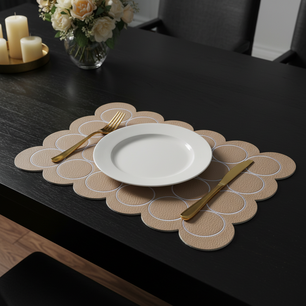Geo-Scallop Table Placement Set of 6 (Colours Available)