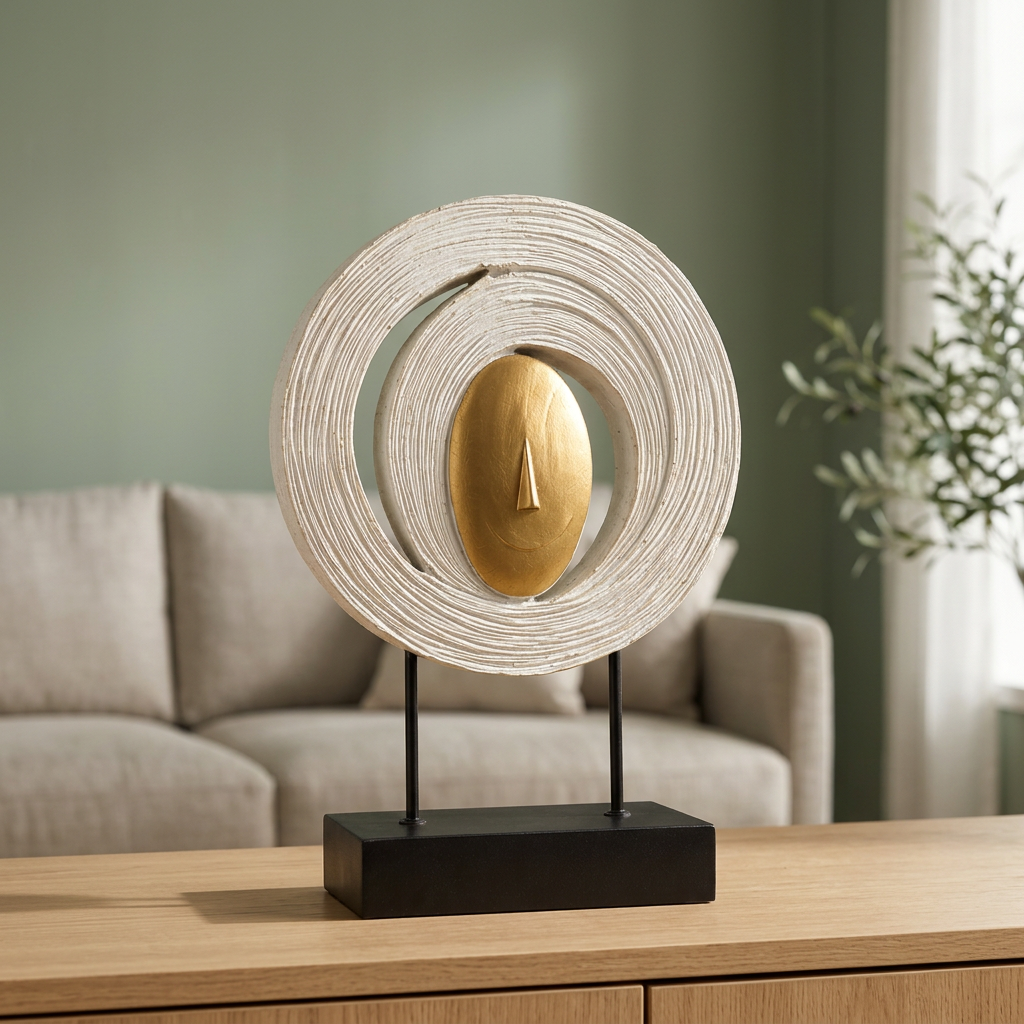 Golden Halo Minimalist Figurine