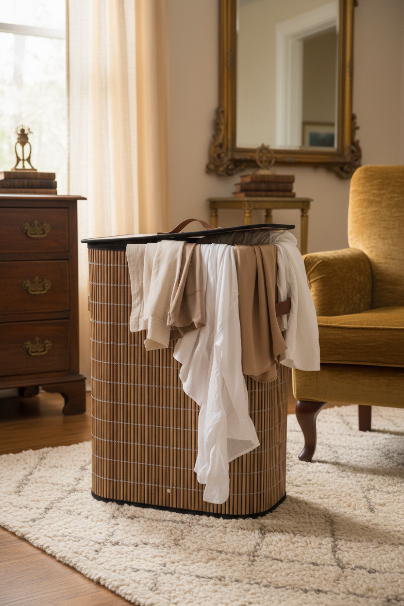 Heritage Luxe bamboo Laundry Bag