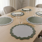 Bohemian Reversible table mat set of 6