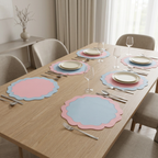 Bohemian Reversible table mat set of 6