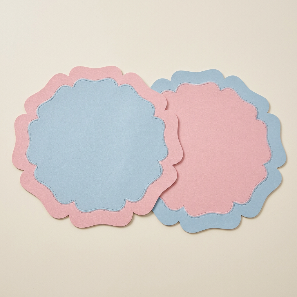 Bohemian Reversible table mat set of 6