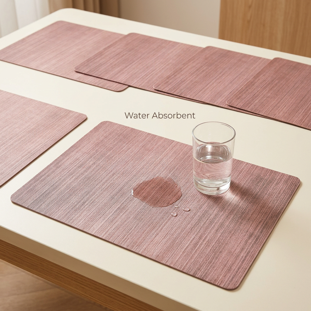 Rose gold table mat set water-absorbent hero image