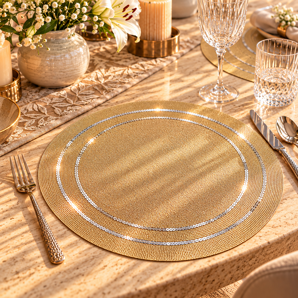 Subtle Shimmer Table Mat (Set of 6)
